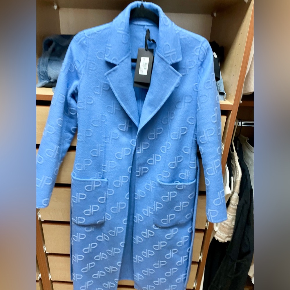 PINKO Brand new, REVERSIBLE Double-breasted wool blend coat